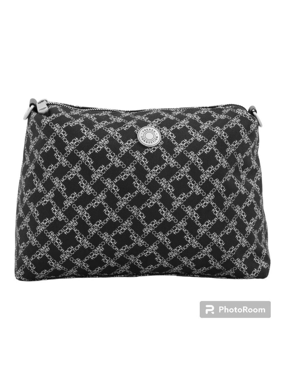 French Connection Talia 2 In 1 Tote Bag Black NWT - Picture 4 of 7